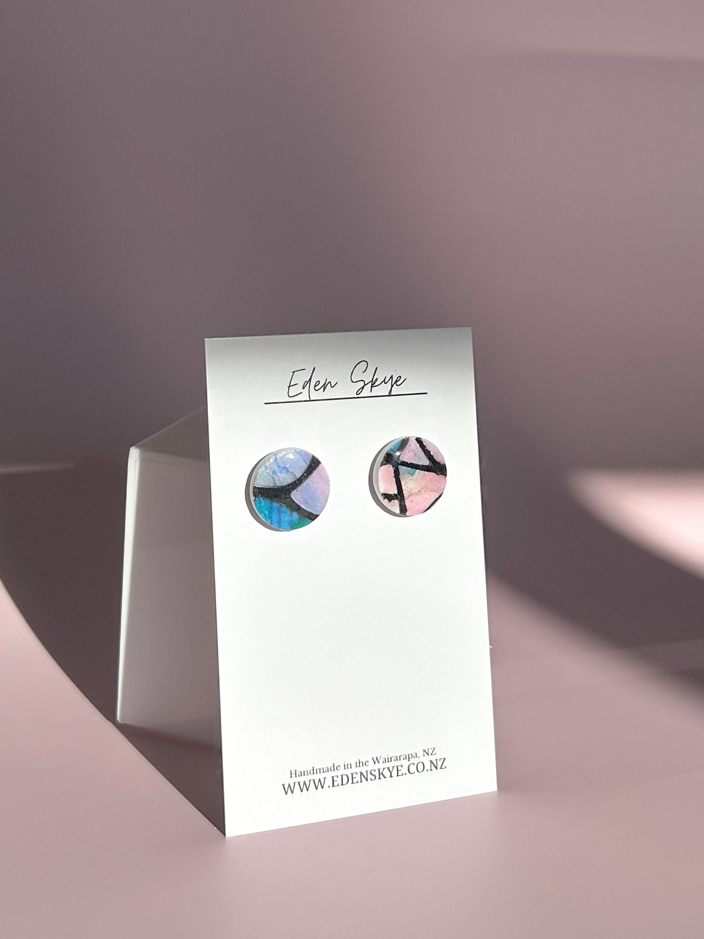 Studs - Stained Glass Look With Resin Coating
