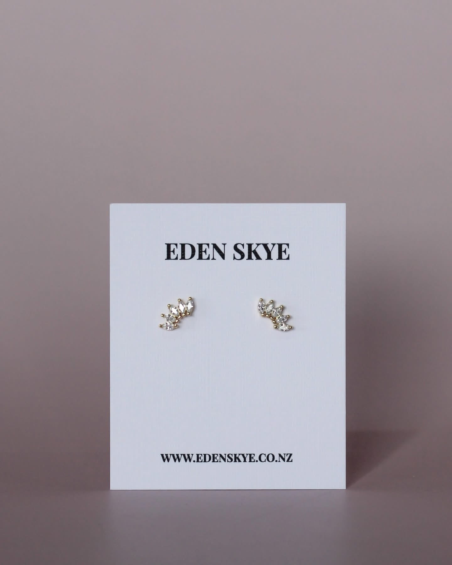 Crown Studs - Gold