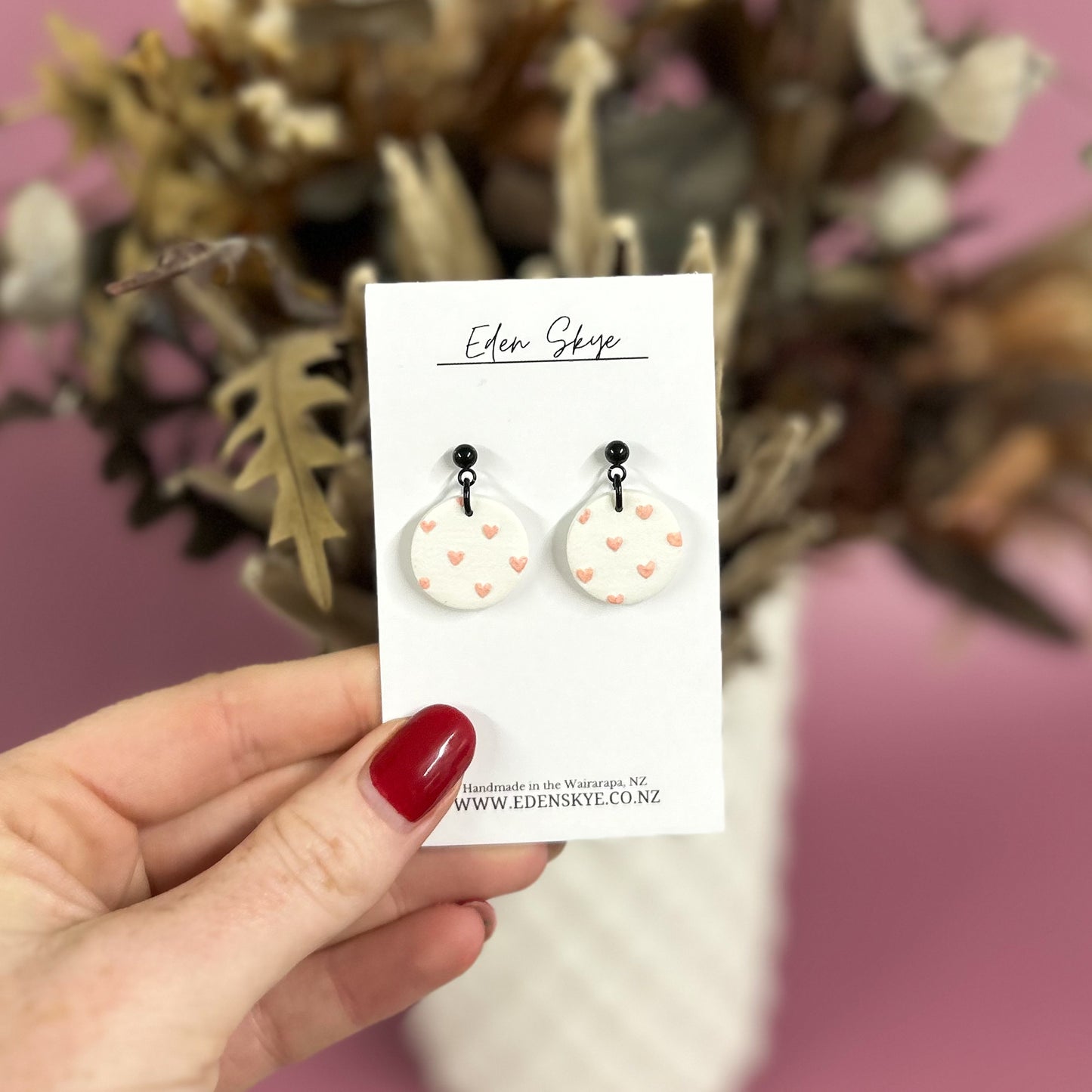 Mother’s Day White and Pink Heart Midi