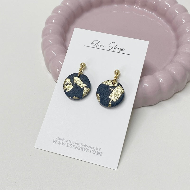 Navy Midi with Gold Fleck