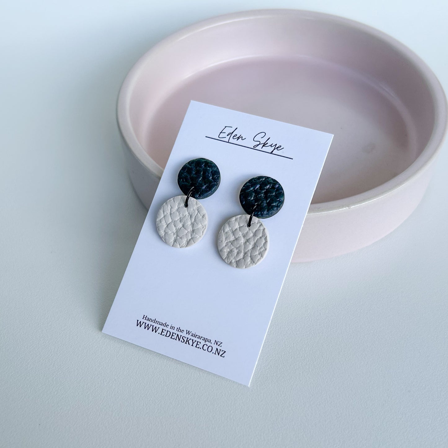 Midi with Clay Top - Bone and Black Leather Texture