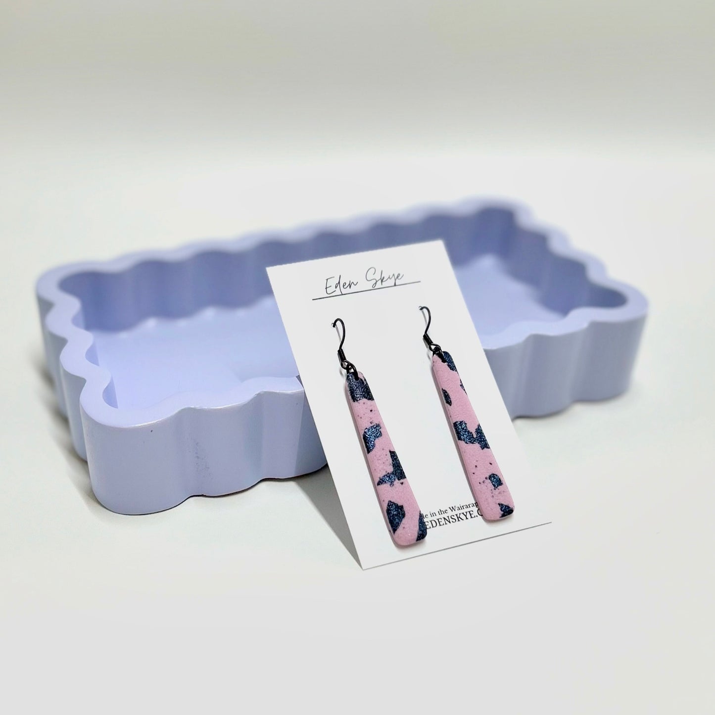 Geo Drop - LILAC/BLUEBLACK FLECK TEXTURE