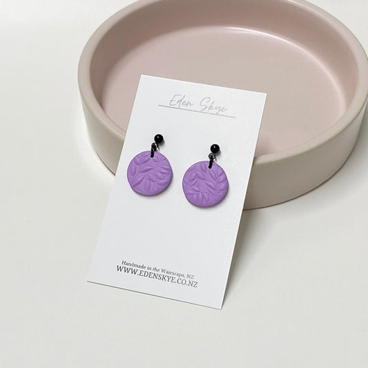 Eden Midi Earrings - Purple