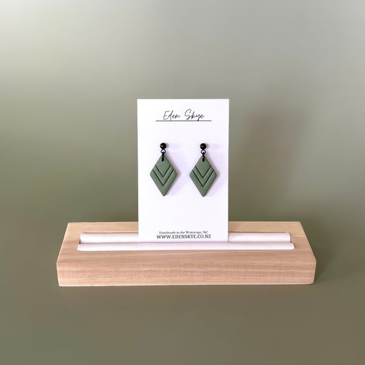 Calli Dangle Earrings - Khaki
