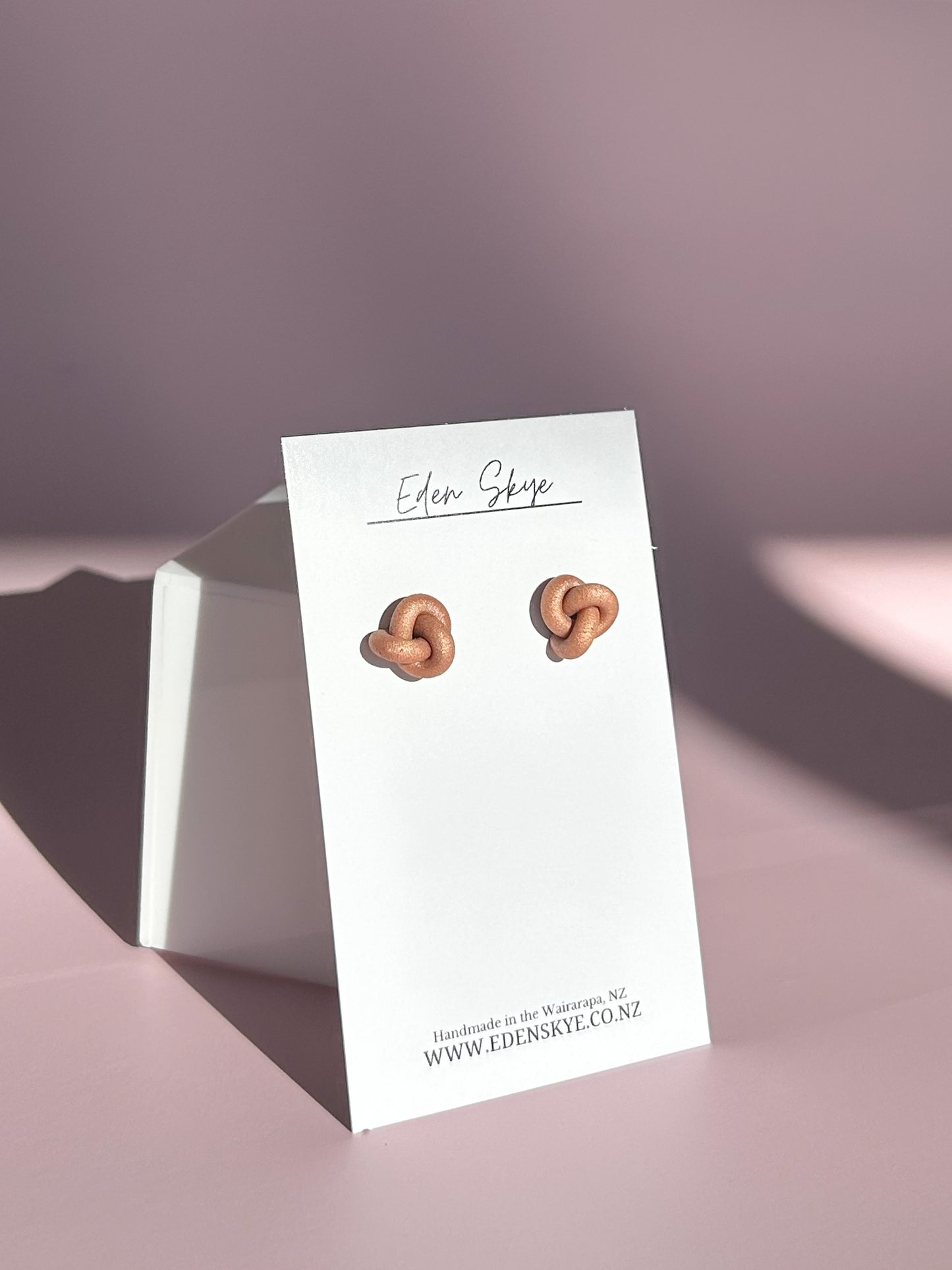 Knotted Studs - Copper
