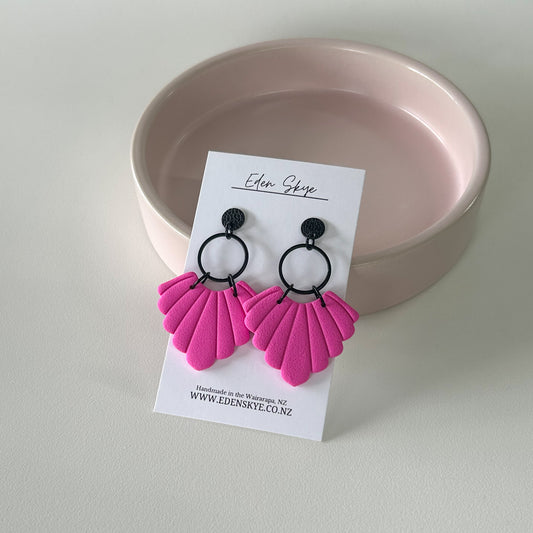 Ariel Dangle Earrings - Pink
