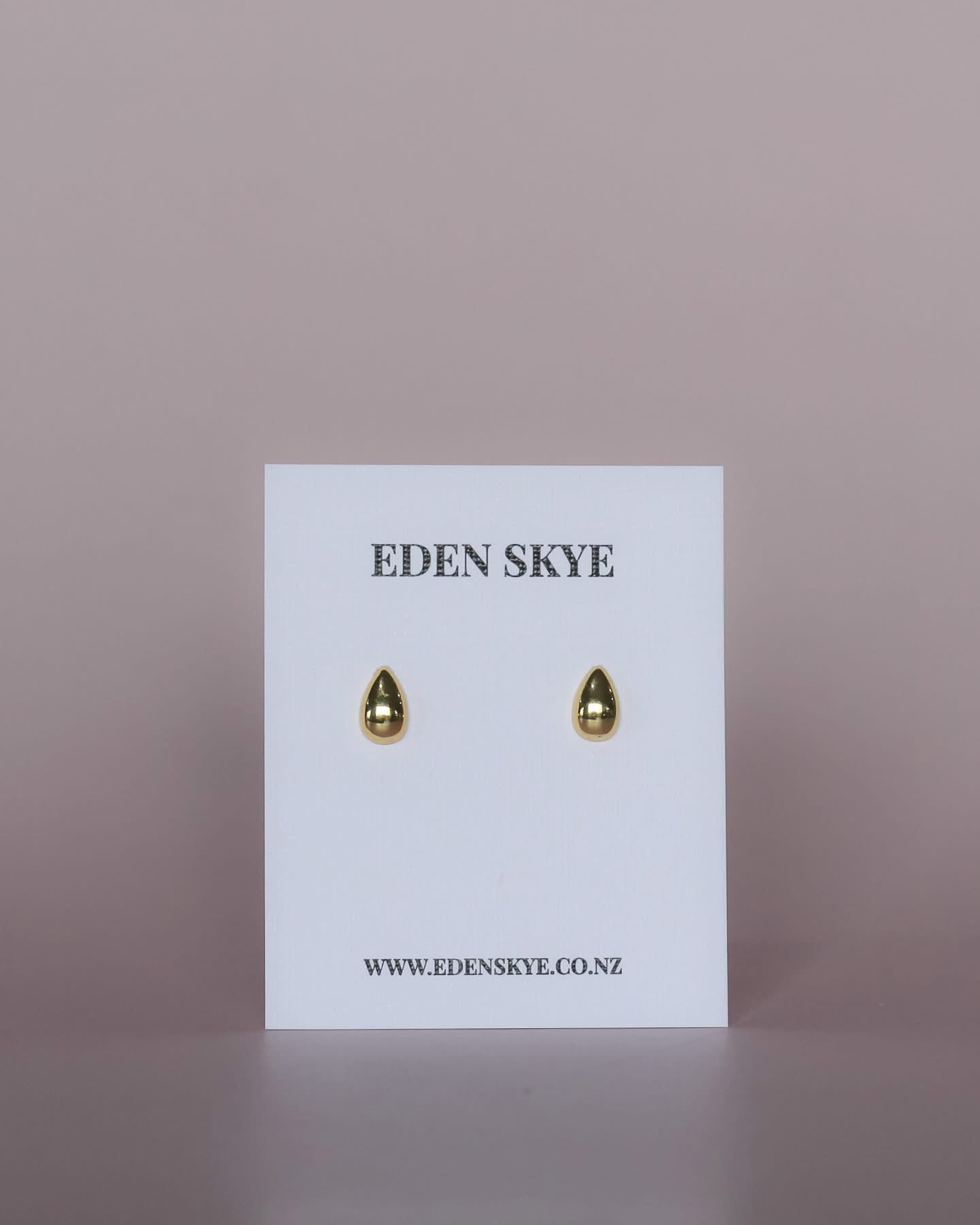 Tear Drop Studs - Gold