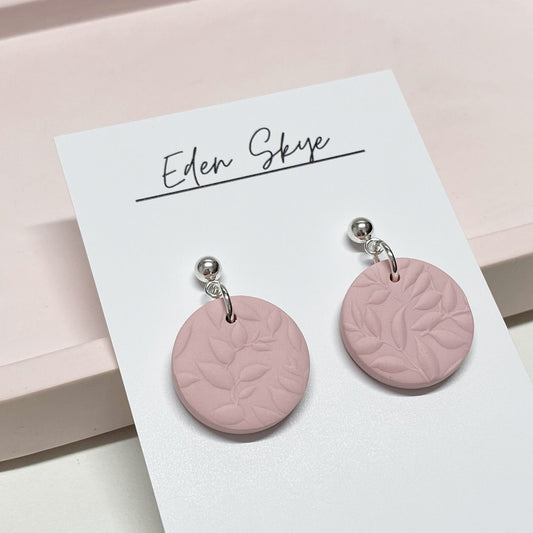 Eden Midi Earrings - Blush Pink