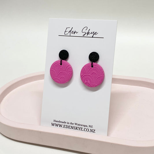Quinn Midi Earrings - Pink