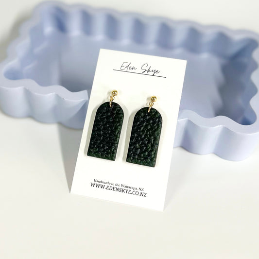 Leather Look Dangle - Black
