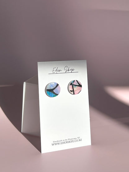 Studs - Stained Glass Look With Resin Coating