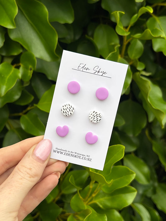 Stud Pack - Purple and Speckle Pack