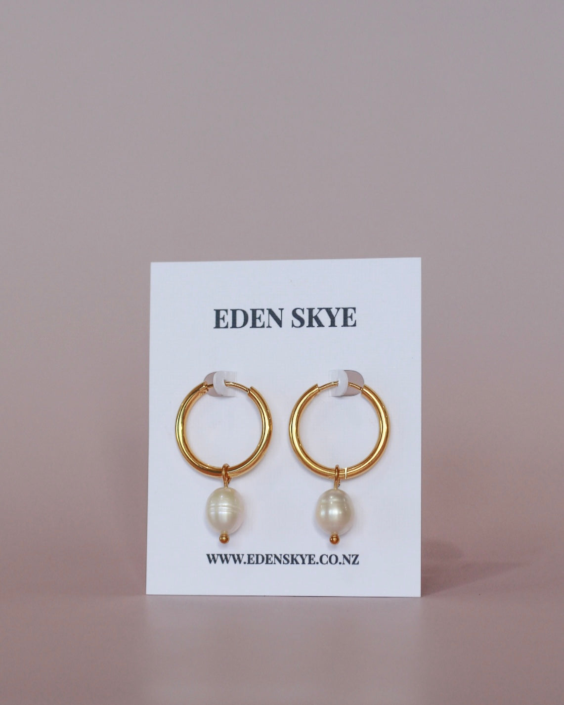 Tiana Pearl Hoops