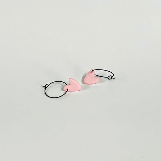 Mother’s Day Heart Hoops - Black Hardware