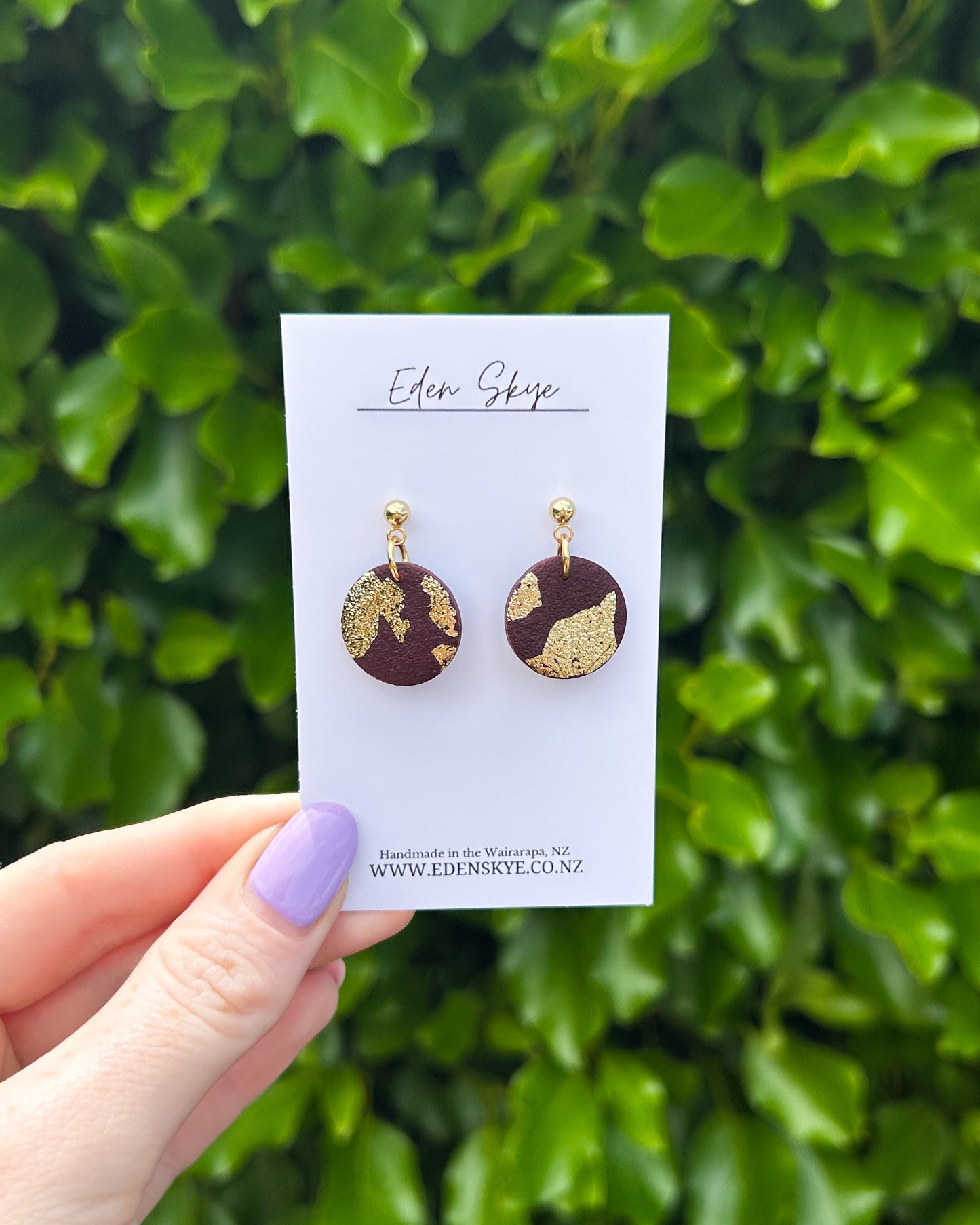 Christmas Midi - Wine and Gold Fleck Texture