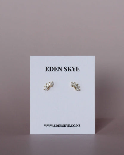 Crown Studs - Gold