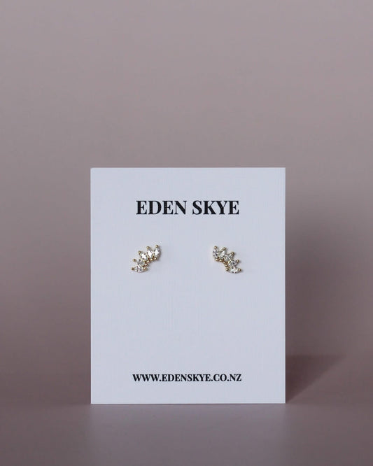 Crown Studs - Gold