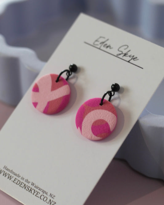 Midi Earrings - Multicoloured with Texture