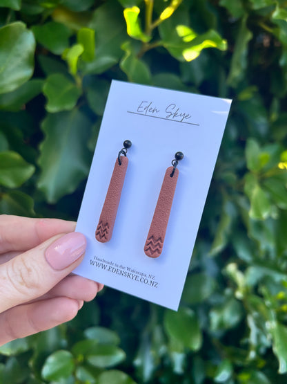 Keiha Dangles - Cocoa Textured