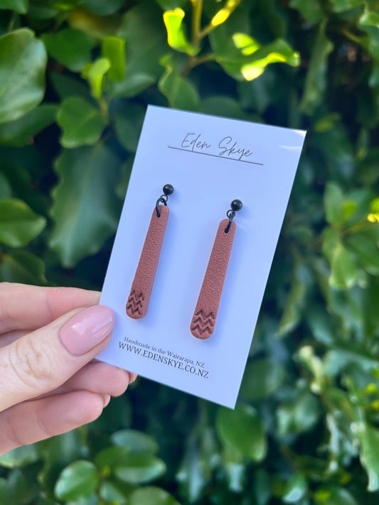 Keiha Dangles - Cocoa Textured