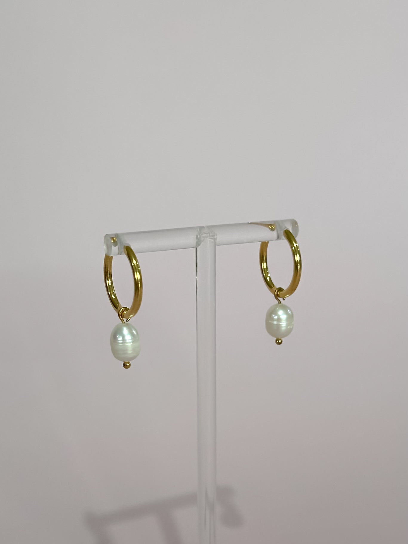 Tiana Pearl Hoops