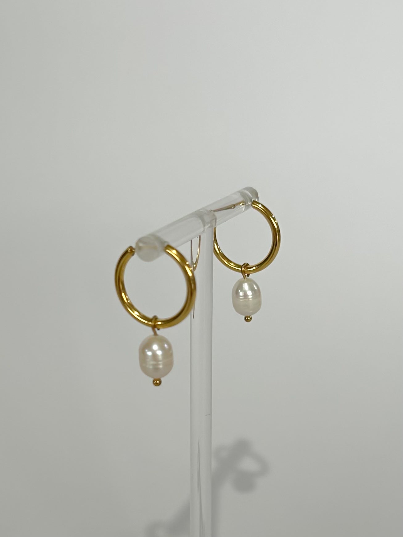 Tiana Pearl Hoops
