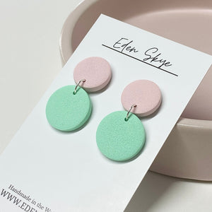 Midi with Clay Top - Pink and Mint Textured