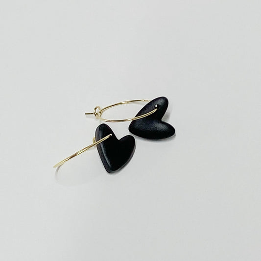 Heart Hoops - BLACK