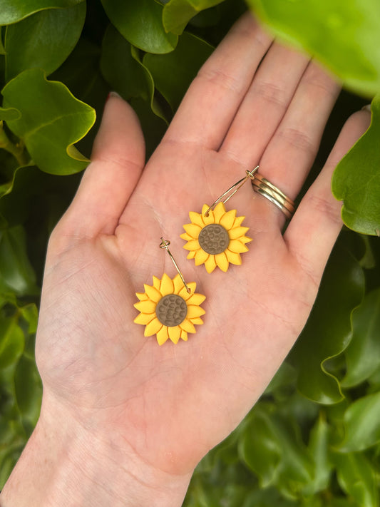 Sunflower Hoops - Large